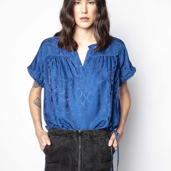 Zadig & Voltaire Blue Blouse - Picture 1 of 9